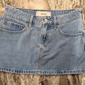 Hollister Women's Light Blue Mini Skirt